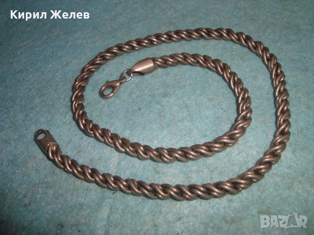 ПОСРЕБРЕН МЕДЕН ЗДРАВ ЛАНЕЦ КЮСТЕК ВЕРИЖКА СИНДЖИРЧЕ 70261 , снимка 9 - Антикварни и старинни предмети - 35323276