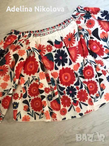 Лятна блуза с отворени рамене, снимка 6 - Корсети, бюстиета, топове - 50258391