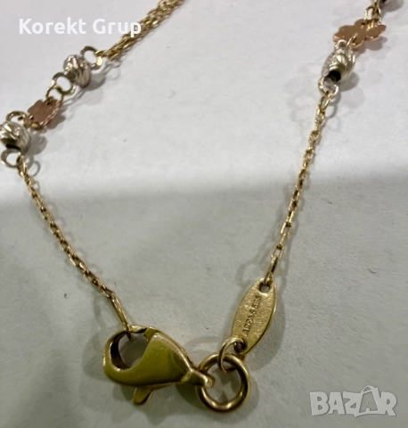 Златна гривна 1.9 грама 14 карата 585, снимка 7 - Гривни - 52888297