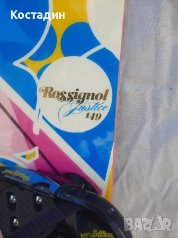 Сноуборд Rossignol Justice 149см. с автомати, снимка 6 - Зимни спортове - 52163388