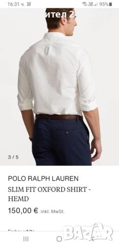 POLO Ralph Lauren Cotton  Mens Size 3XL ОРИГИНАЛ! НОВО! Мъжка Риза!, снимка 16 - Ризи - 43658834