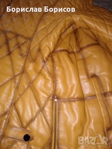  Яке естествена кожа с лисича качулка, снимка 6 - Якета - 27026362