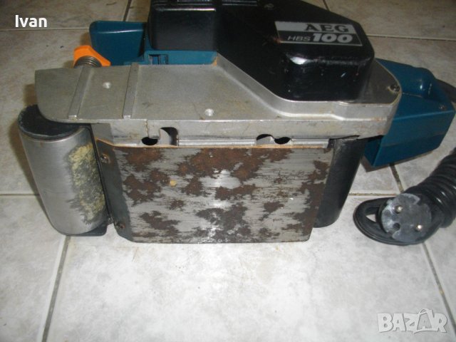AEG HBS100-1010W-350m/min Профи Лентов Шлайф-Германия-ОТЛИЧЕН-АЕГЕ 1010 Вата/, снимка 6 - Други инструменти - 39187593