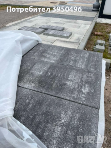 Плочи ASTI COLORI 60x30x5см, Semmelrock, цвят: графитено-бял меланж, снимка 5 - Строителни материали - 53059795