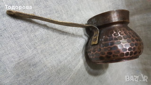 Ковано медно джезве, снимка 3 - Антикварни и старинни предмети - 27625638