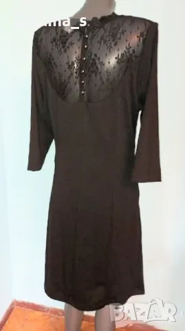 Два броя / Различни модели / Черна рокля за повод с дантела "Zizzy" и "Kaffe" / голям размер , снимка 12 - Рокли - 29432638