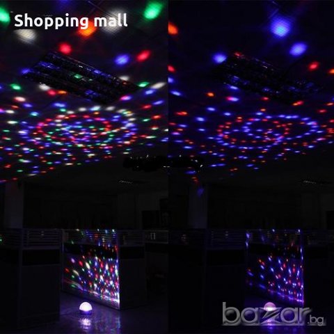 Bluetooth Диско лампа с вградени тонколонки + Флашка USB LED Light, снимка 6 - Настолни лампи - 16604136