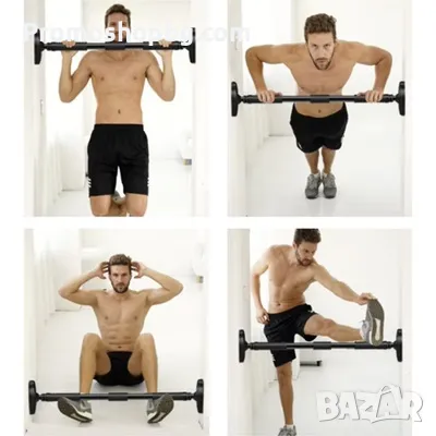 Регулируем стоманен лост за набирания Trizand, товароносимост 180 кг, снимка 6 - Фитнес уреди - 49020037