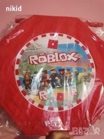 Роблокс Roblox голяма готова пинята + пръчка подарък за парти рожден ден, снимка 3 - Други - 43233779