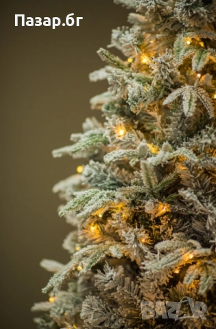 Коледна елха с вградени лампички по връхчетата, снимка 2 - Декорация за дома - 52500937