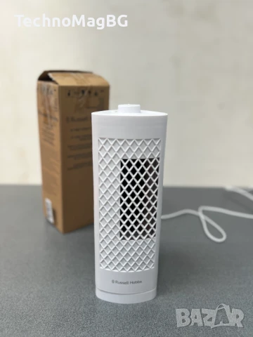 Мини вентилатор тип кула, Russell Hobbs лек, 33 см, въртене на 75°, снимка 3 - Вентилатори - 51311259