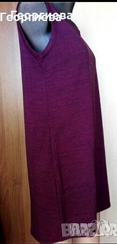 Нова ежедневна рокля от ватирано трико в лилаво👗М, L👗 арт.146, снимка 2 - Рокли - 26976993