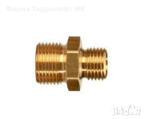 Преходник месингов с външна резба 3/8" x външна резба 1/4" RODCRAFT 8951011824