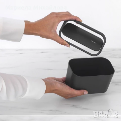 Кошче за отпадъци за баня Brabantia MindSet Dark Grey / White., снимка 14 - Други - 50601143