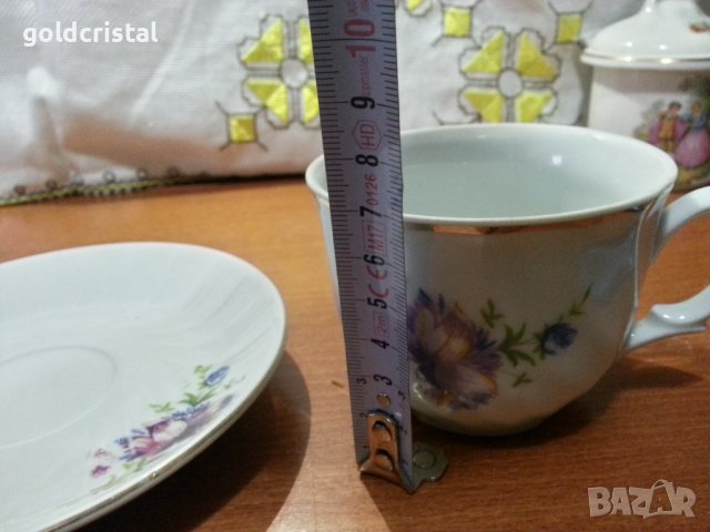 Стар български порцелан чаша за чай, снимка 5 - Антикварни и старинни предмети - 43899656