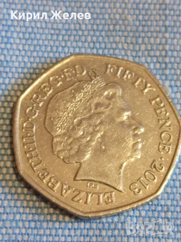 Монета 50 пенса 2013г. Англия Елизабет втора за КОЛЕКЦИЯ 49546