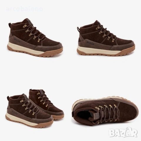 Мъжки зимни боти Big Star от естествена велурена кожа, 3цвята , снимка 8 - Мъжки боти - 53045245