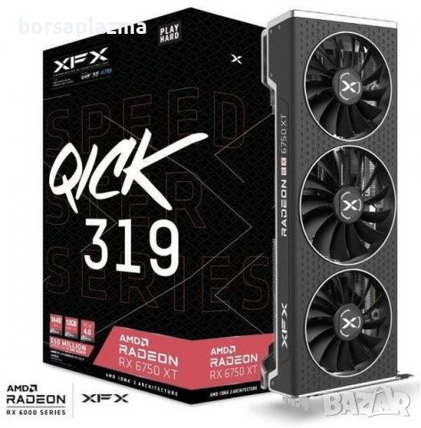 XFX Radeon RX 6750XT QICK319 Ultra Gaming 12GB Ultimate Promo May, снимка 1