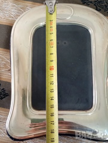 Сребърна рамка за снимка в стил арт деко, снимка 6 - Други - 49739836