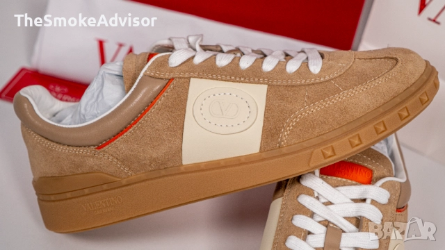 Маратонки Valentino Upvillage Low Top – Естествен Велур и NAPA Кожа