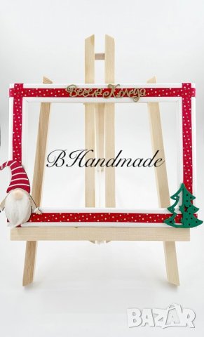 Ръчно изработени, коледни рамки за снимки - 10/15 и 13/18, снимка 9 - Декорация за дома - 43337379