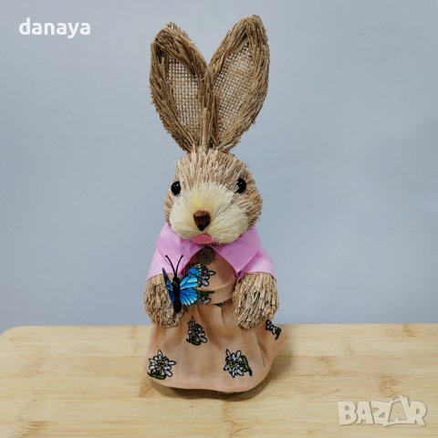 4402 Декоративен великденски заек за украса и декорация, 27 см, снимка 6 - Декорация за дома - 43952892