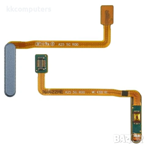 Лентов кабел за SAMSUNG A256 Galaxy A25 с бутон за включване, син сензор FingerPrint