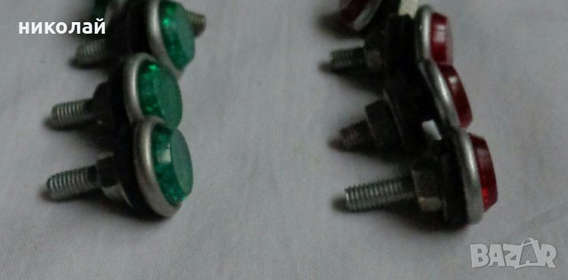 Ретро светлоотразители за закрепване на рег. номер на автомобили и мотоциклети чисто нови., снимка 8 - Аксесоари и консумативи - 27299174