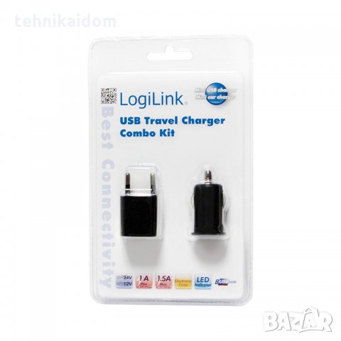 USB зарядно за автомобили и камиони LogiLink, снимка 2 - Други - 28147148