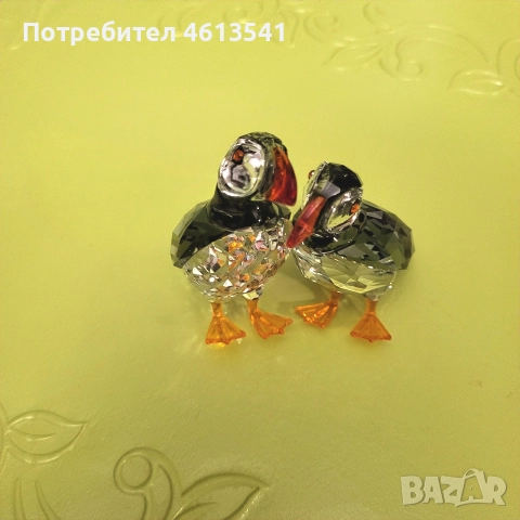 птичета сваровски атлантически пафини.