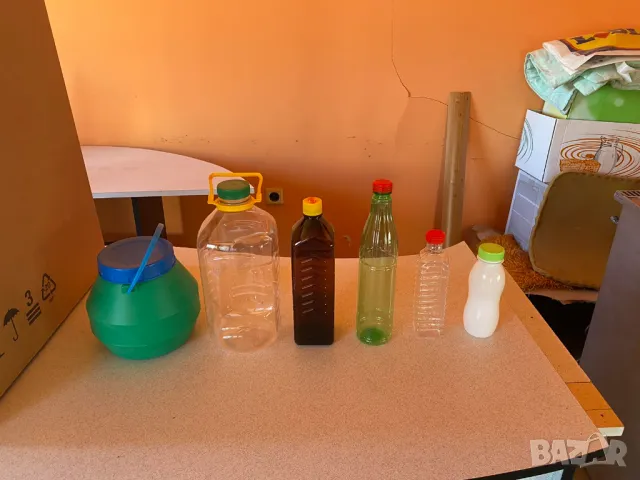 Бутилки пластмасови, PET, бидони