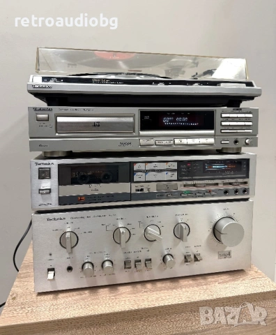 🔊Ретро аудио система Technics - Усилвател, дек, CD и грамофон🔉, снимка 3 - Аудиосистеми - 53285711