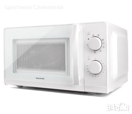 Микровълнова фурна Taurus Ready White grill 20l, снимка 4 - Микровълнови - 48589056