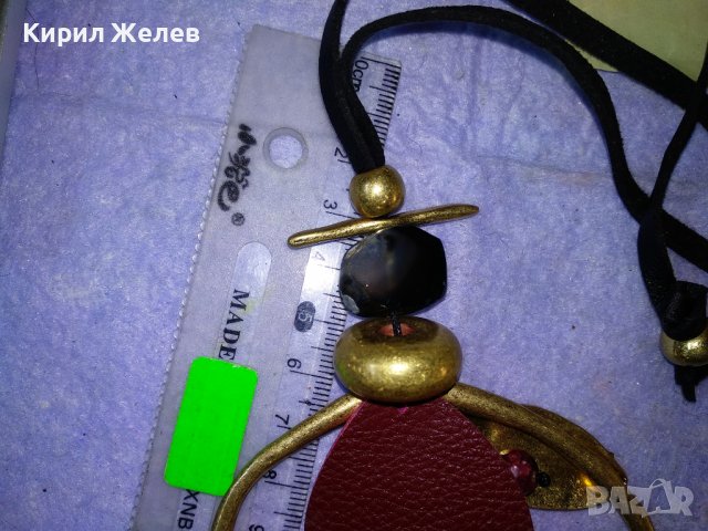 ДЕБЕЛО ПОЗЛАТЕНО ЕТНО - АРТ ФЛОРАЛНО КОЛИЕ МЕДАЛЬОН 34671, снимка 12 - Колиета, медальони, синджири - 39201030