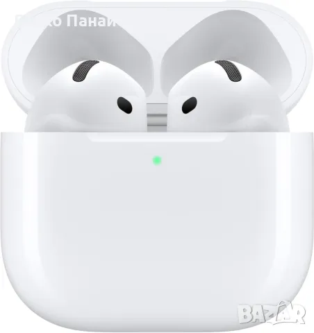 Apple AirPods 4 безжични слушалки, Bluetooth слушалки, персонализирано пространствено аудио, устойчи