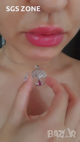 Сребърна Висулка Амулет Дърво на Живота, снимка 12 - Колиета, медальони, синджири - 49891502