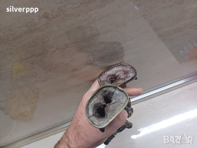  Чифт бронзови антикварни статуетки , снимка 3 - Други ценни предмети - 43270173