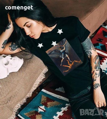 ХИТ 2022! Дамски тениски RAFAELO / РАФАЕЛО! Или с ТВОЯ идея!, снимка 2 - Тениски - 32396673