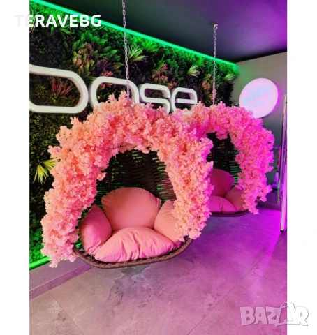 Зелени декоративни пана, снимка 14 - Изкуствени цветя - 50801470