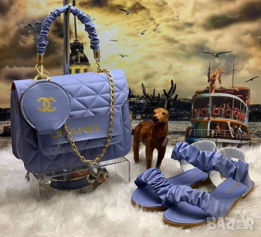 Дамски комплект Чанта и сандали  chanel на едро, снимка 7 - Чанти - 51148836