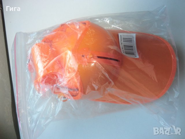 оранжев летен комплект, снимка 7 - Шапки, шалове и ръкавици - 37666707