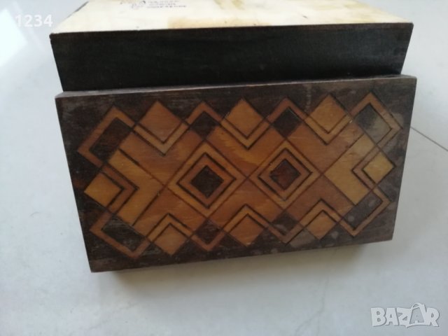 Дървена кутия 21.5 х 12 h 6, снимка 2 - Други стоки за дома - 35504236