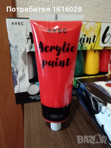 ПРОМОЦИЯ. Комплекти от 6 цвята акрилни бои., снимка 3 - Картини - 50669514