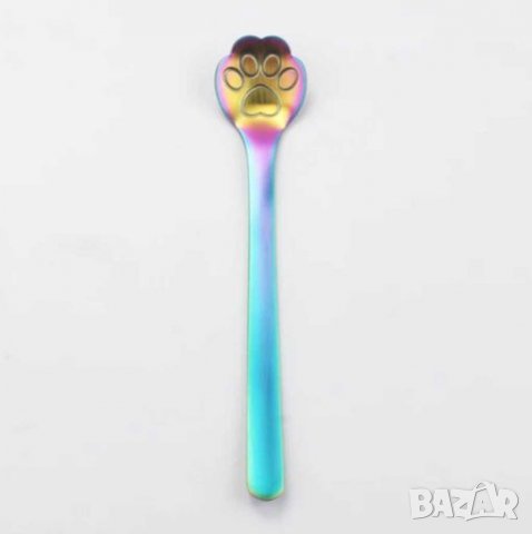 Лъжица за кафе цвят 🌈 и елементи на котенце, снимка 5 - Прибори за хранене, готвене и сервиране - 28007613