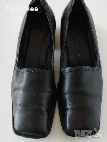 Носени,здрави естествена кожа обувки # 41, снимка 1