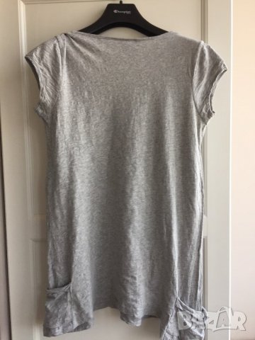 Дамска тениска PULL&BEAR оригинал, size M, 100%памук, като туника, много запазена, снимка 5 - Тениски - 29007220