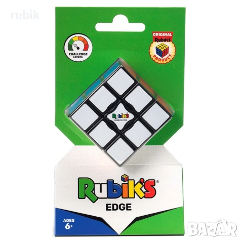 Оригинален магически пъзел Rubik's Edge 1x3x3 - С цветни пластини, снимка 6 - Игри и пъзели - 44996882