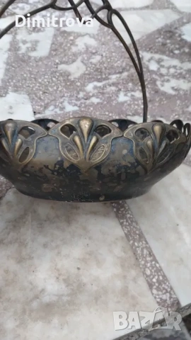 Посребрена бонбониера стил Арт Нуво, снимка 6 - Антикварни и старинни предмети - 53584557