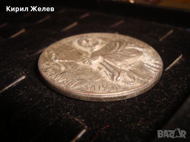 ПОСРЕБРЕН СТАР РИМОКАТОЛИЧЕСКИ ПЛАКЕТ ДВУСТРАНЕН ИКОНА 21727, снимка 13 - Антикварни и старинни предмети - 32552220