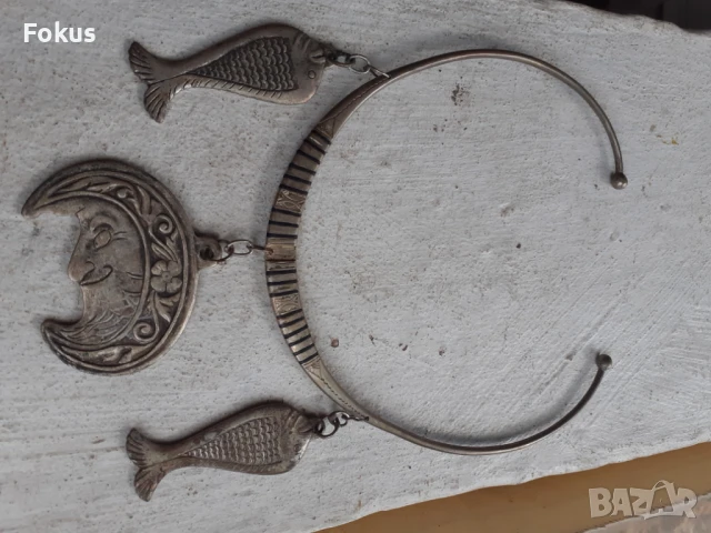 Стар берберски накит за врата колие гердан огърлица, снимка 2 - Антикварни и старинни предмети - 51195340